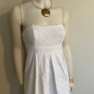 Lily Pulitzer strapless dress in EUC